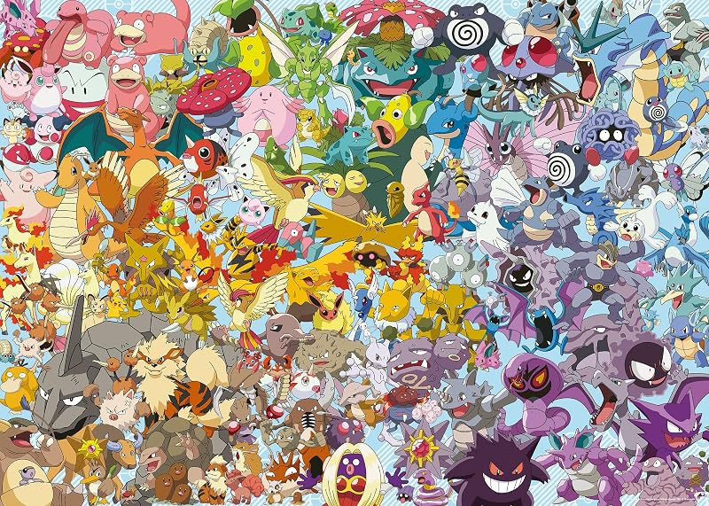 Ravensburger Pokemon 1000 Piece Puzzle Challenge 14+ 70x50cm Tabletop