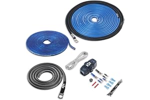 NVX True 8 Gauge AWG 100% OFC Amplifier Wiring Kit Without RCA Cable - XAPK8