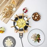 Princess Fondue Set Pure Black Bamboo 1.5 L 800 W 8 forks view 2