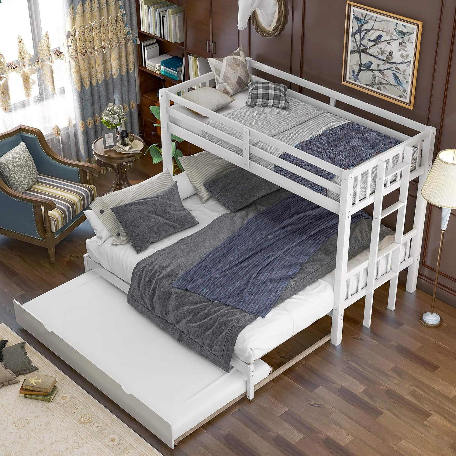 twin over king size bunk bed