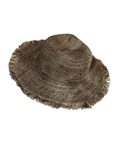 Gheri Mens 100% Hemp Natural Straw Summer Hat Beach Boater  display picture 3