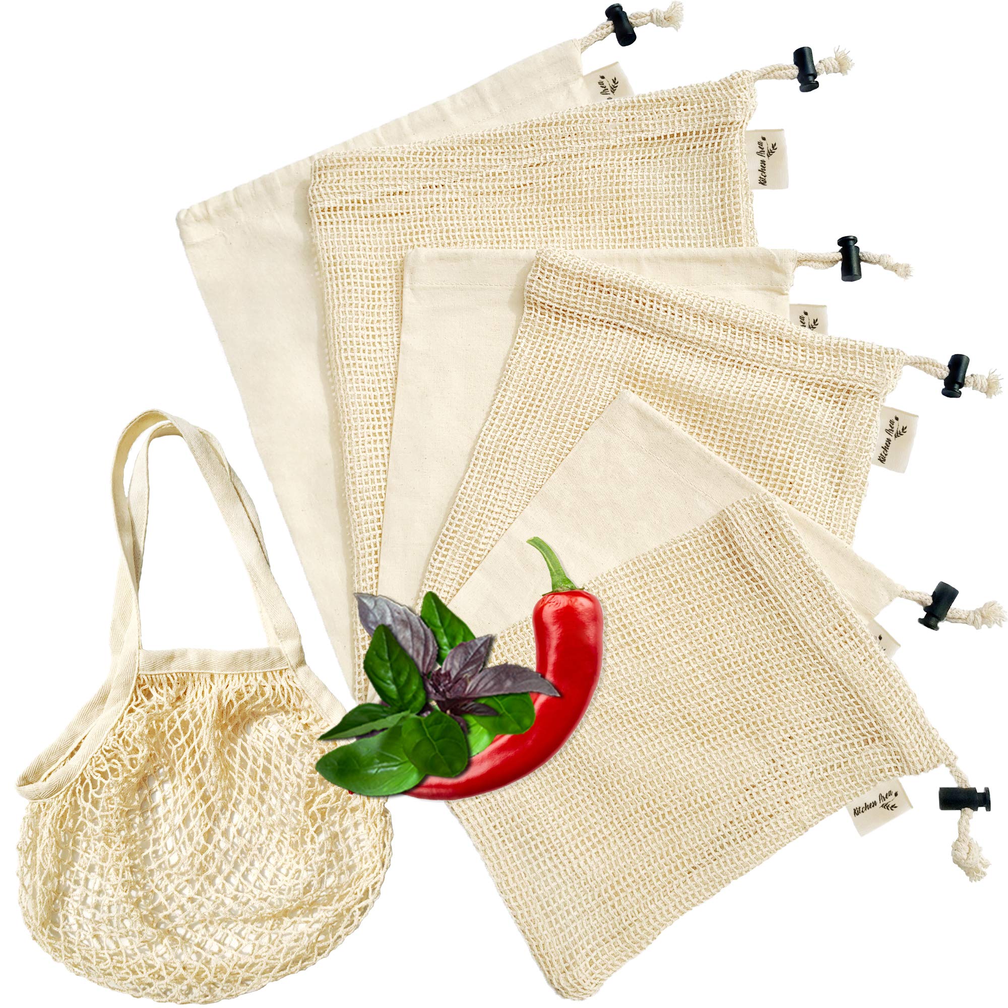 Mesh Reusable Shopping Bags IUCN Water