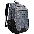 adidas Foundation Backpack (38L) Durable Large Athletic Student Laptop Book Bag for Boys/Girls, Jersey Onix Grey/Black, One Size