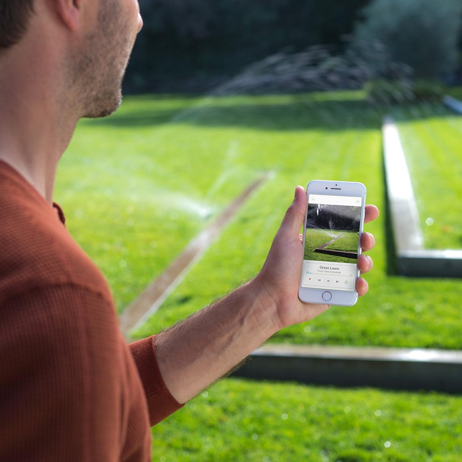 Rachio WiFi Smart Lawn Sprinkler Controller, 8-Zone 2nd Generation, Alexa and Apple HomeKit Compatible with Rain, Freeze and Wind Skip (8ZULW-B) : Garden & Outdoor