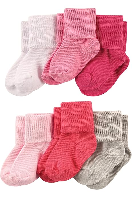 Goldbug Allyson Felix Baby Socks 6-Pack Cotton Crew (Unisex