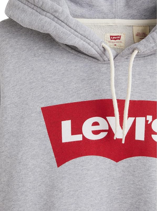 Hoodie Herren, Logo Two Color Heather Gray, M