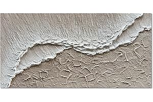 NANKAI Art 24x48 inch Hand painted beach Ocean Wave Landscape Oil painting Modern Abstract Canvas art Mural family wall Decoration art