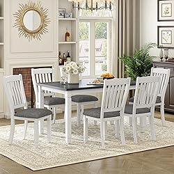 XD Designs Farmhouse Rustic 7-Piece Dining Table