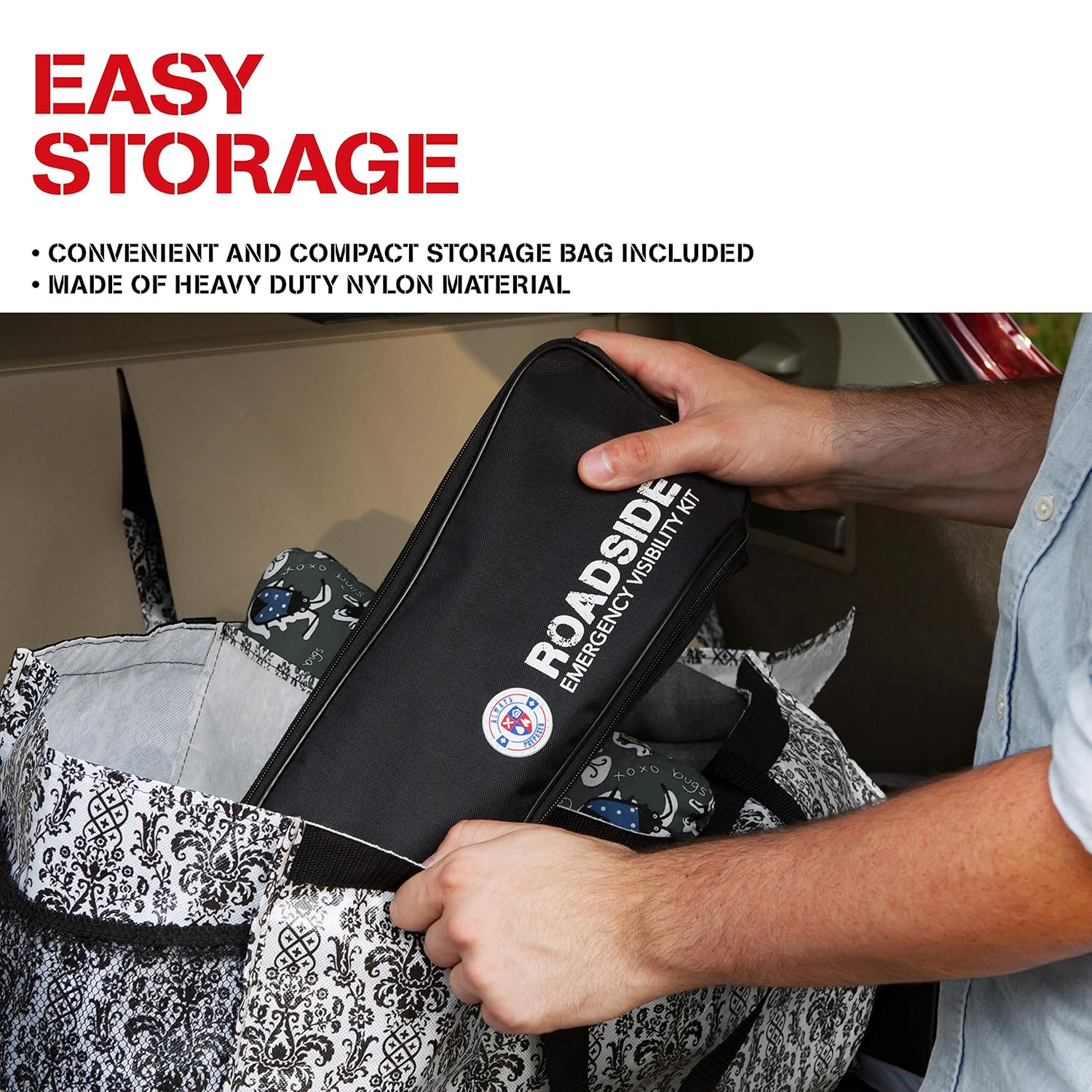 Reflectors Roadside Emergency Triangle & LED Light Always Prepared