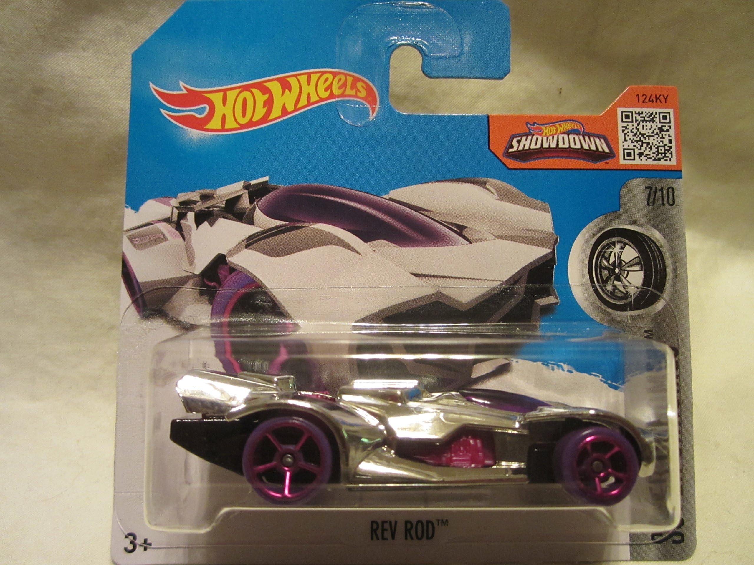 Hot Wheels 2016 Super Chromes Rev Rod, Silver (Short Card)
