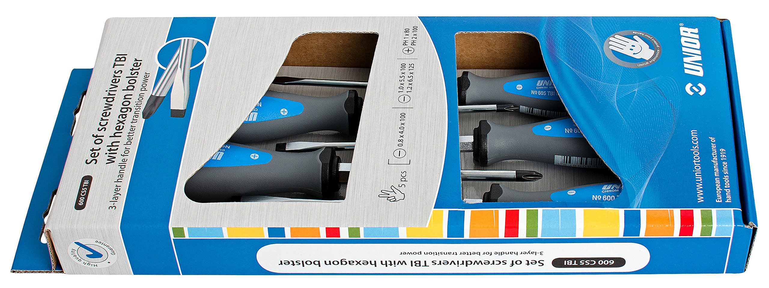 Unior Screwdriver TBI, in a Display Box, Set of 1, 600CS5TBI