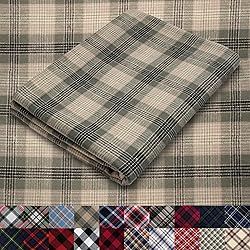 Pico Textiles 20 Yards Bolt Tan and Olive Tartan