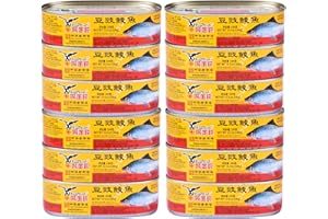 Eagle-Coin 12 Pack Dace (Fried & Whole) w/Salted Black Bean in Oil 6.5 oz