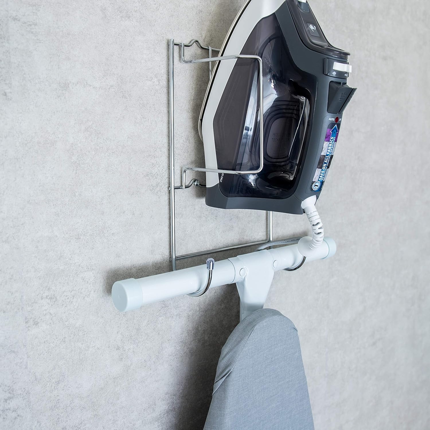 Better Houseware Iron and Ironing Board Holder, Chrome, 1425: Home & Kitchen