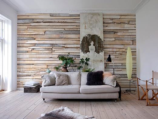 Komar 8 920 8 920 Whitewashed Wood Wall Mural Wood Wall Art Amazon Com