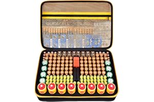 Battery Organizer Storage Case with Tester, Batteries Holder Box Carrying Container Bag, Garage Vault Organization Holds 162+