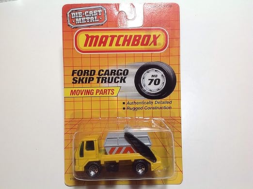 matchbox ford cargo skip truck 1986