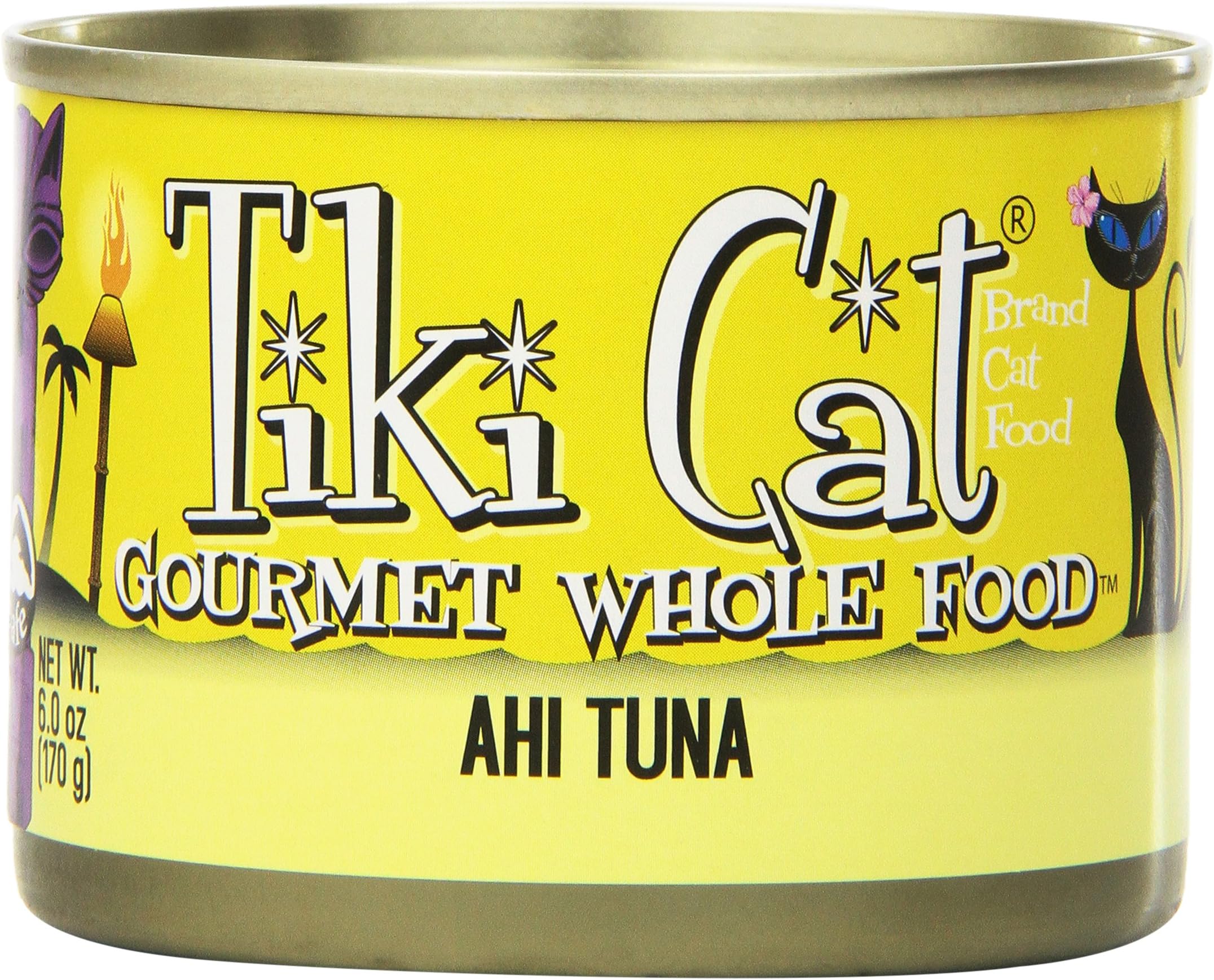 Tiki Cat Canned Food For Cats, Hawaiian Grill Ahi Recipe, 6 Oz- Case Of 8.
