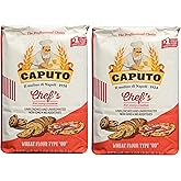 Antimo Caputo Chefs Flour 2.2 LB (Pack of 2) - Italian Double Zero 00 - Soft Wheat for Pizza Dough, Bread, &amp; Pasta
