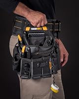 ToughBuilt Master Electrician Pouch with Shoulder Strap - Black - 25 Pockets view 6