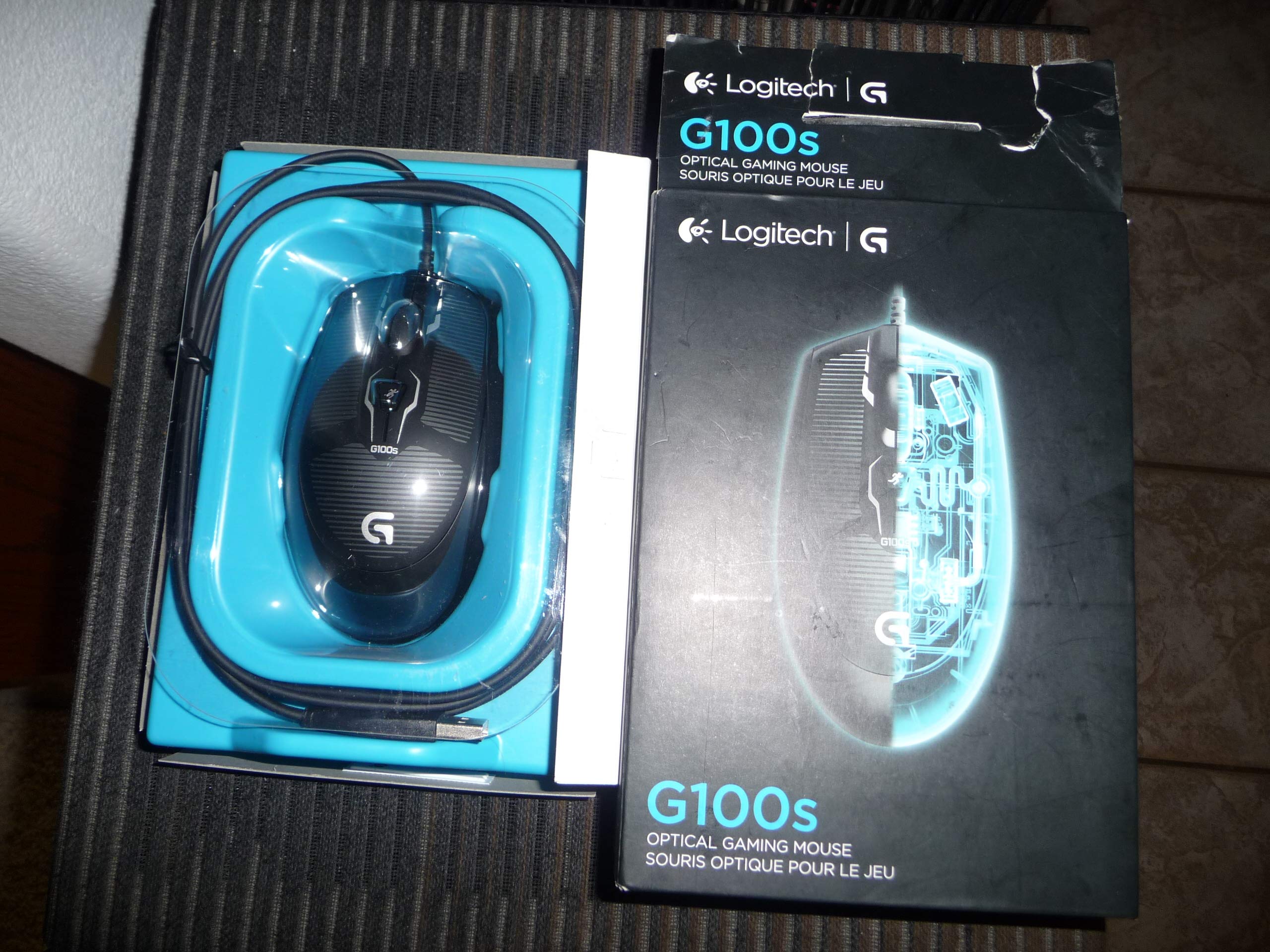 Logitech G100s Optical Gaming Mouse, 7.6 inches