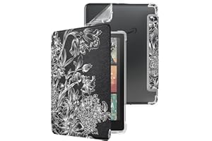 WALNEW Case for 7-inch Kindle Paperwhite 12th Generation 2024 and Colorsoft Signature Edition, Clear Soft TPU Back Protective Cover, Auto Wake/Sleep