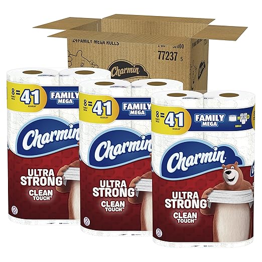 Charmin Toilet Paper Bath Tissue Ultra Strong Family Mega Roll Bathroom 24 Count eBay