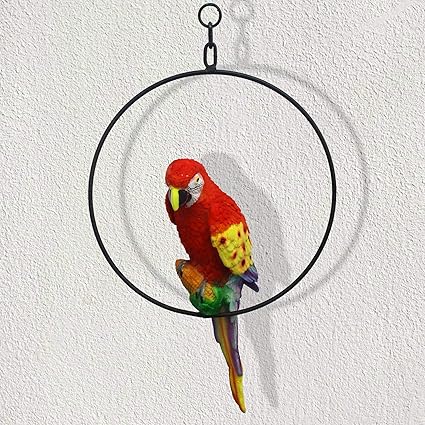 Trustbasket Hanging Parrot For Home Decor Outdoor And Indoor