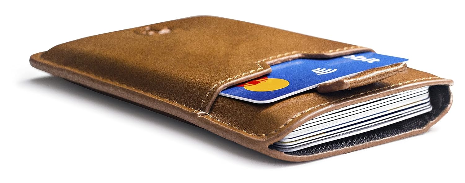 TRAVANDO ® Tarjetera con SEGURIDAD RFID PROTECCIÓN hasta tarjetas Crédito  Billetera