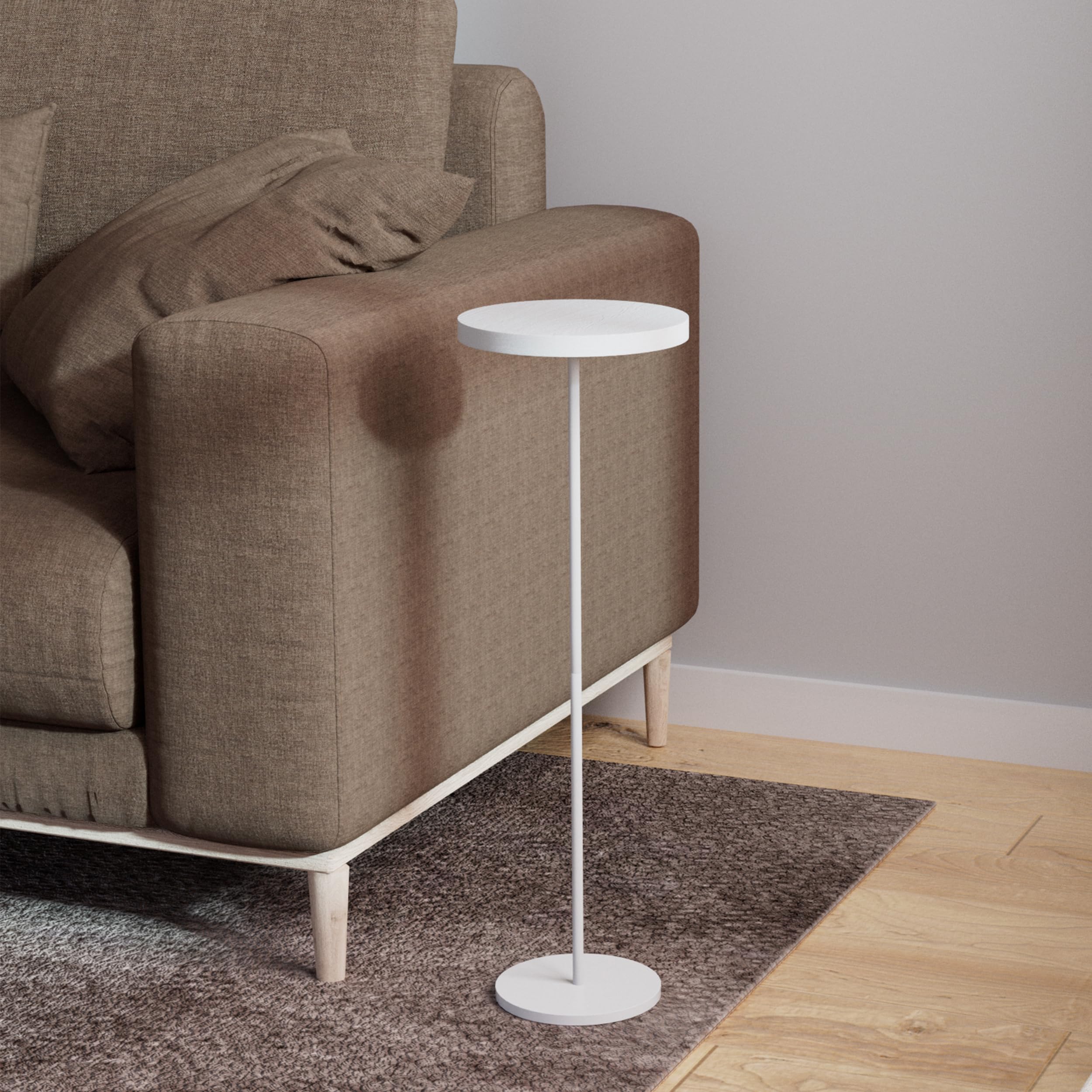 Small Drink Table Side Table, Round Coffee Martini Table With