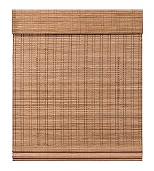 LazBlinds Cordless Bamboo Roman Shades, Light