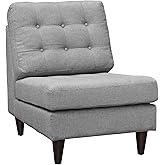 Modway Empress Side Chair, Light Gray