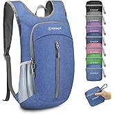 ZOMAKE 10L Ultra Lightweight Packable Backpack, Small Daypack Light Foldable Backpacks Water Resistant Day Bag for Hiking(Dark Blue)