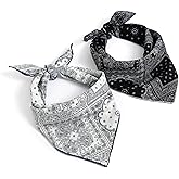 STARWHISPER Multicolored 22''x22'' Cotton Bandana for Women and Men Multi-purpose Headband Hair Scarf Protective Coverage