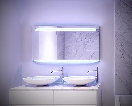 Giulia Design Neon Miroir De Salle De Bain Avec Eclairage Fabrique En Allemagne Interrupteur Culbuteur