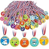 Loetere 60 Pcs Funny Employee Appreciation Awards Gifts Bulk Gold Plastic Award Ribbon Medals for Employee Coworker Staff Teacher Nurse Office Team Sports Meeting Party Gift