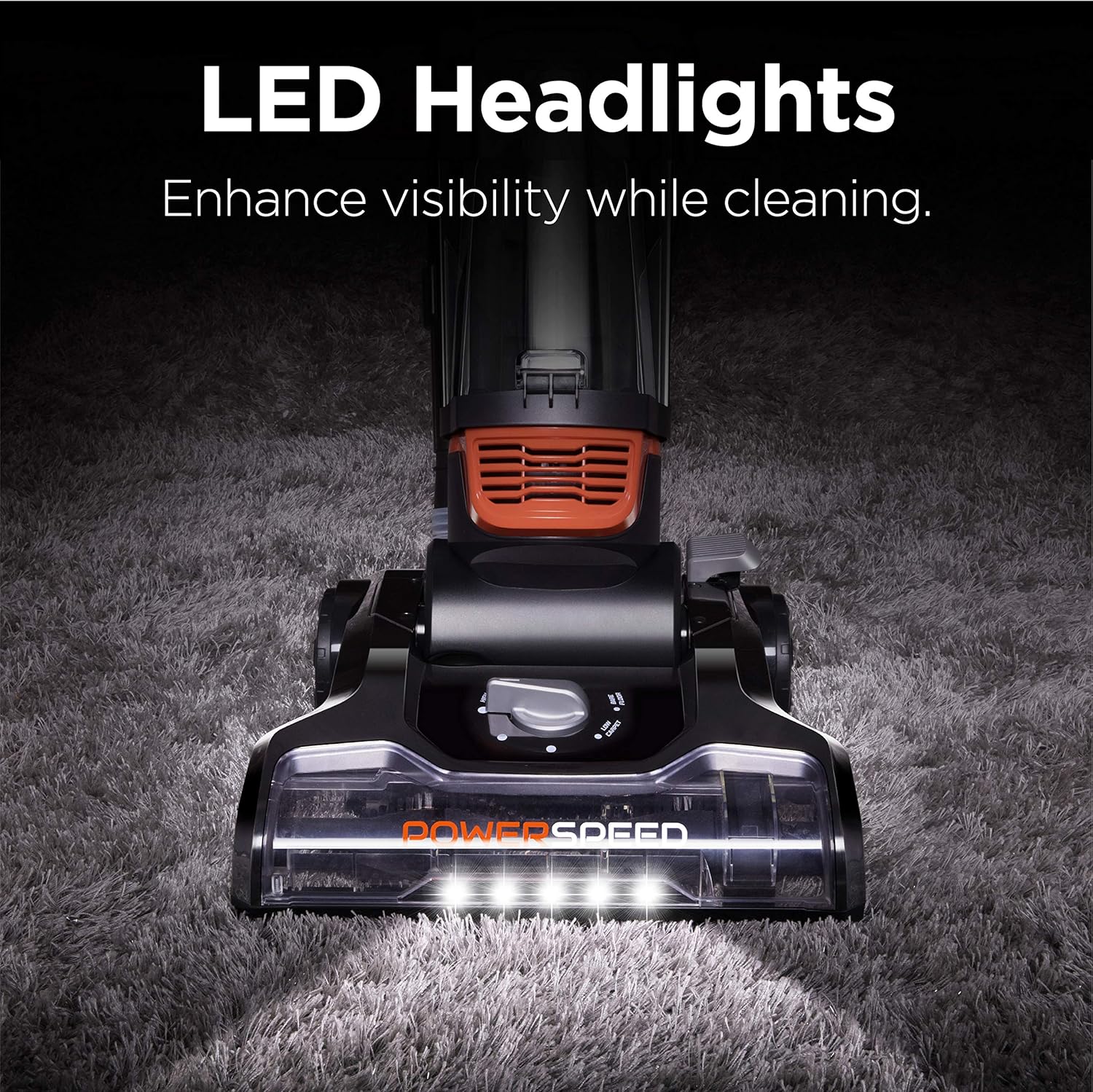 Eureka Power Speed Turbo Spotlight Bagless Upright Vacuum Cleaner, Pet Tool, Orange, NEU188A -