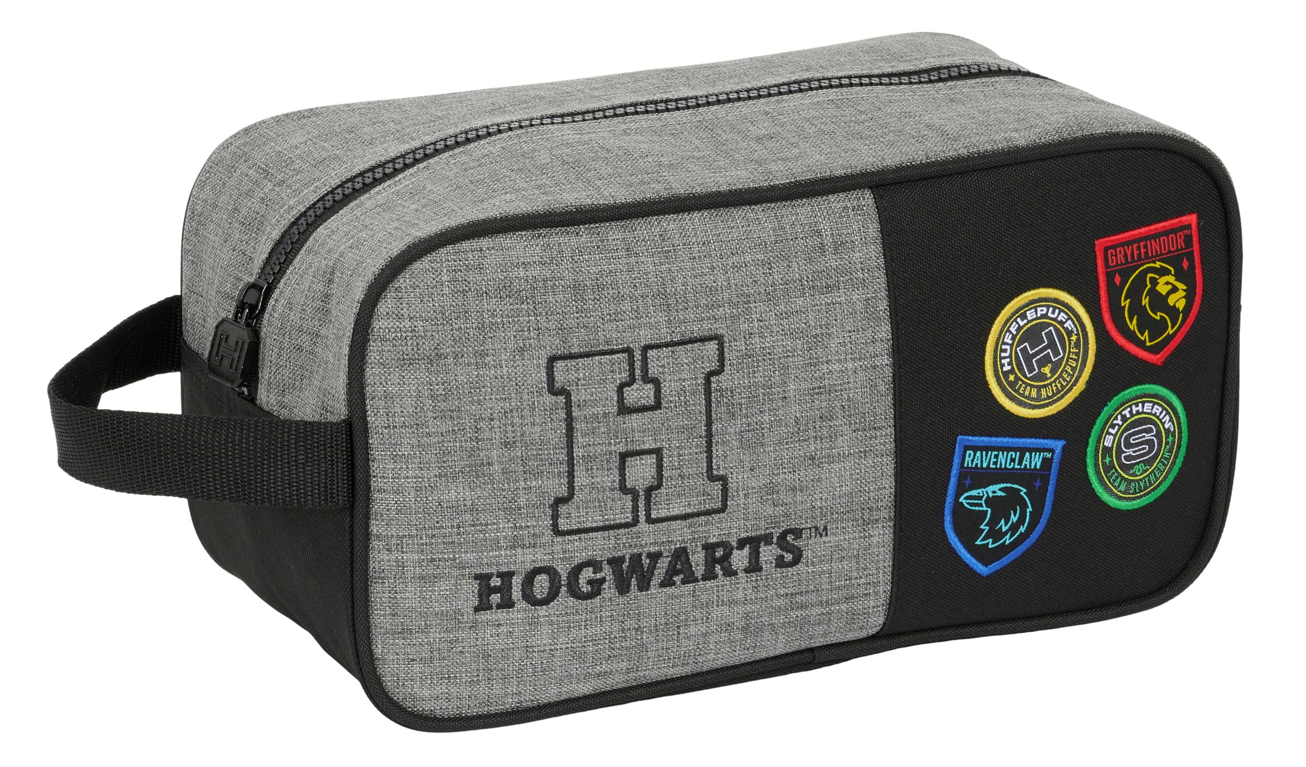 Harry Potter House of Champions – Medium Trainer, Multi-Purpose, Pencil Case, Sport, Extracurricular Football, Comfortable and Versatile, 29 x 14 x 15 cm, Grey Melange/Black, Grey Melange/Black,