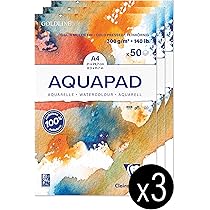 Carta Acquerello Clairefontaine Goldline - Blocco A4, 50 Fogli, 300g/m², Grana Medio Fine - Foto 3
