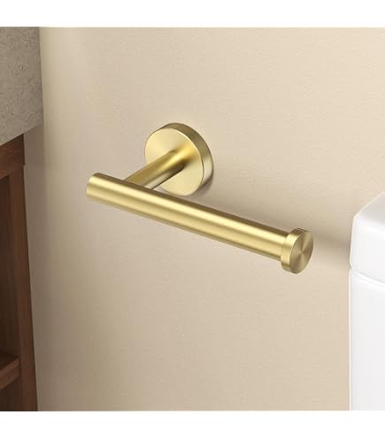 GERZWY Edelstahl-Toilettenpapierhalter SUS 304 - Wandhalterung In Gold-Optik