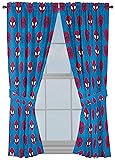 Jay Franco Kids Window Drapes - 4 Piece Curtain Set