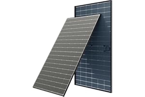 JJN Bifacial 2PCS 400 Watt Solar Panel, N-Type 16BB 400W Solar Panels, 25% High Efficiency Monocrystalline Solar Module for 12V/24V/48V PV System for Homes Rooftop Farm RV and Off-Grid Applications