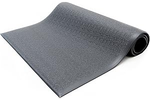 Bertech Anti Fatigue Floor Mat, 3ft. X 5ft. Black, Textured Pattern, Bevelled on All Four Sides