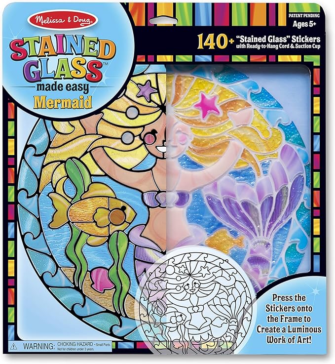 melissa and doug stained glass unicorn