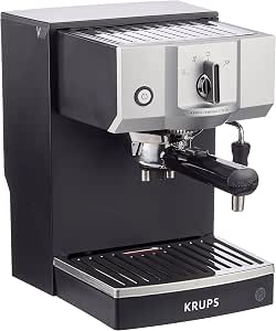 Krups Steam \u0026 Pump Máquina De Espresso, 1400 W, Acero Inoxidable,  Negro/Plateado : Amazon.es: Hogar y cocina