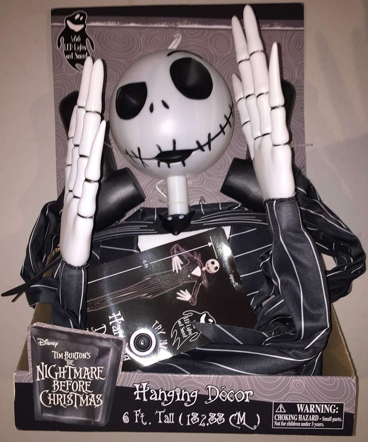 Amazon Co Jp ナイトメアー ビフォア クリスマス ディズニー ジャック スケリントン 吊り下げ装飾 ホーム キッチン