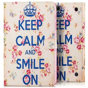 Saxonia Tablettasche für Samsung Galaxy Tab A 9.7 Hülle Case Tablet Tasche Schutzhülle Cover Motiv Keep Calm