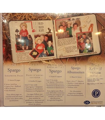 Amazon.com: The creative memories 7 x 7 scrapbook pages : The