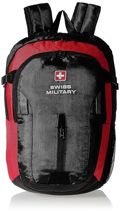 Swiss Military 25 liters Red and Black Laptop Backpack (LBP-4)