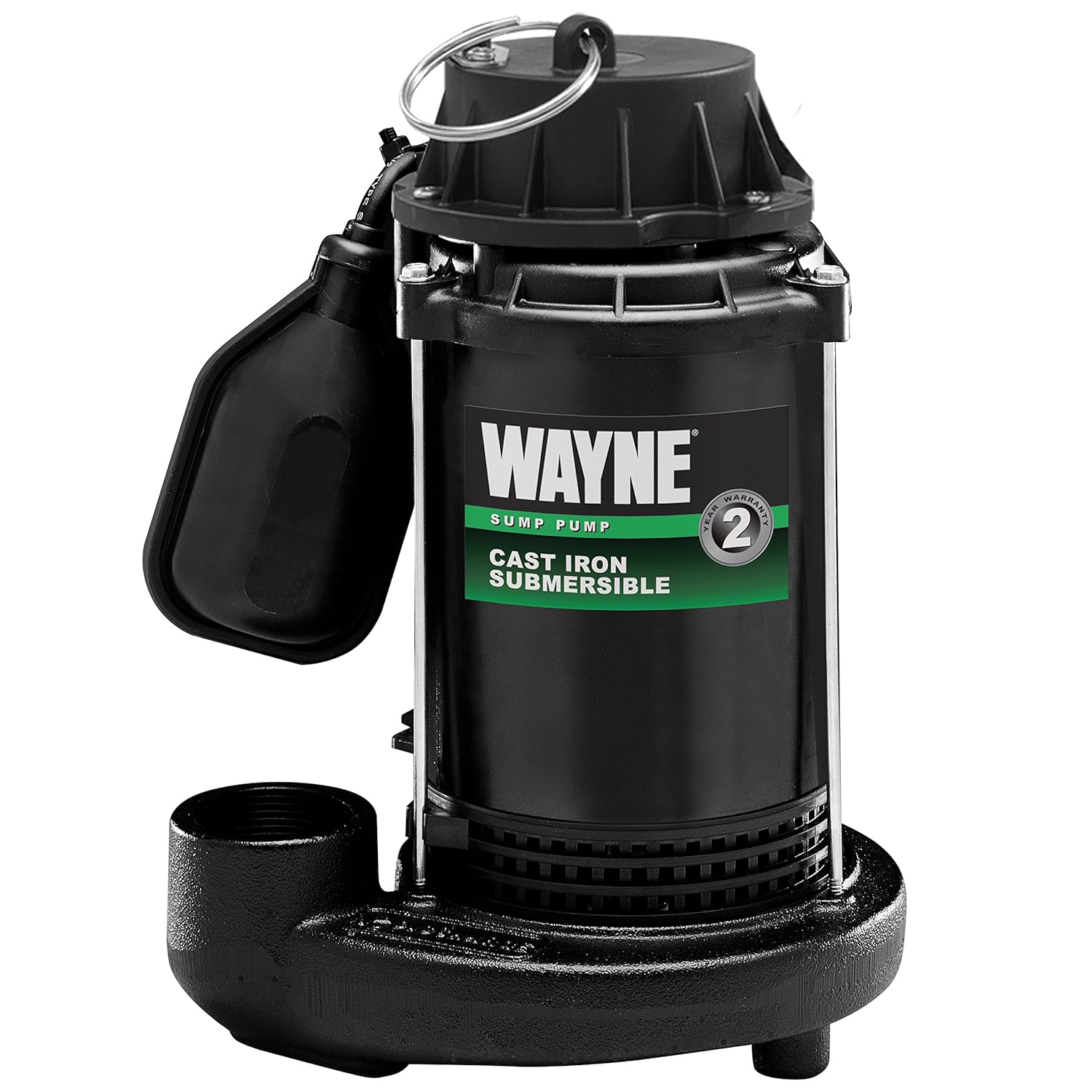 WAYNE CDT50 1/2 HP Cast Iron Submersible Sump Pump With Tether Float Switch  - - Amazon.com